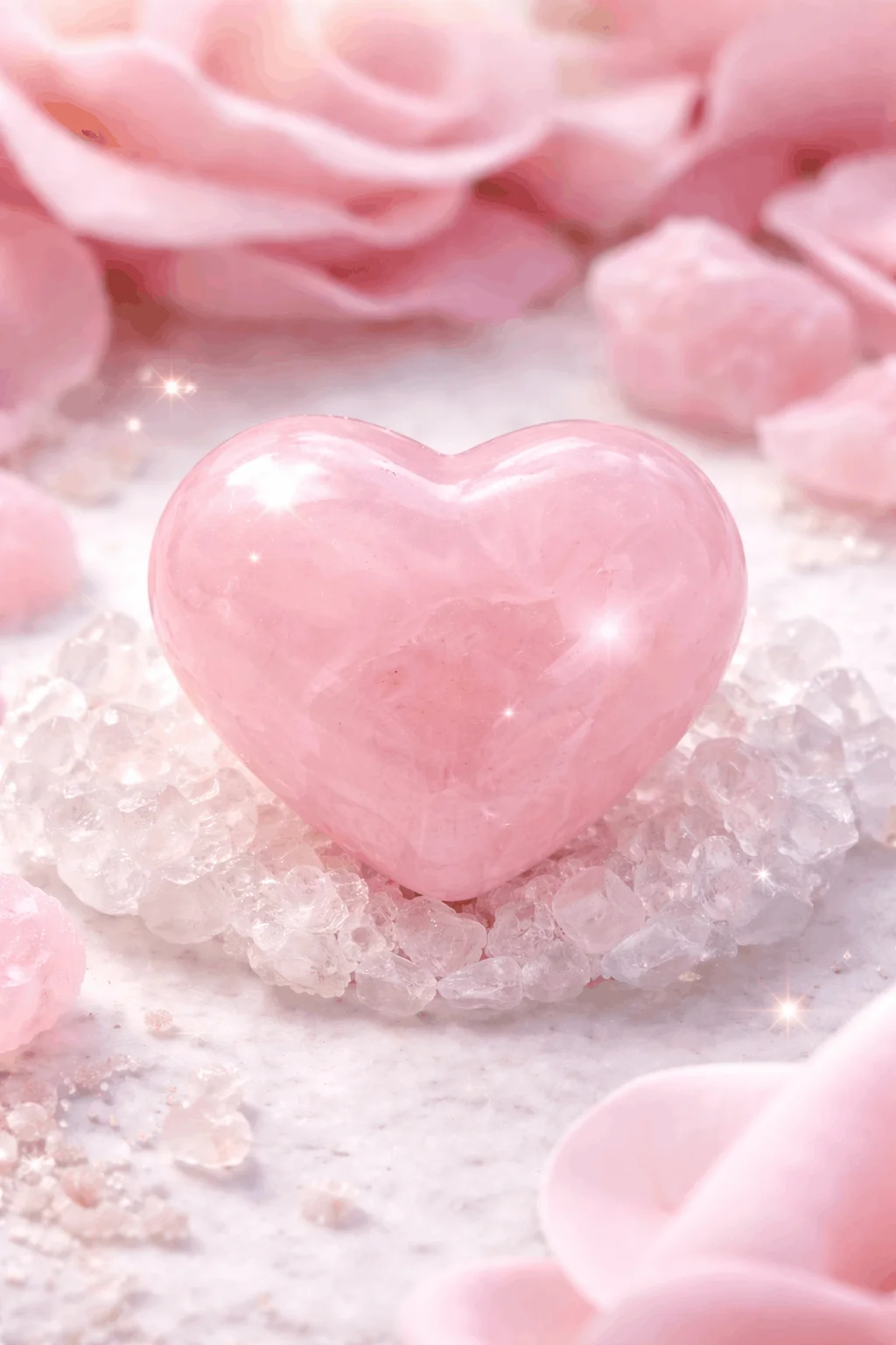 Rose Quartz Heart